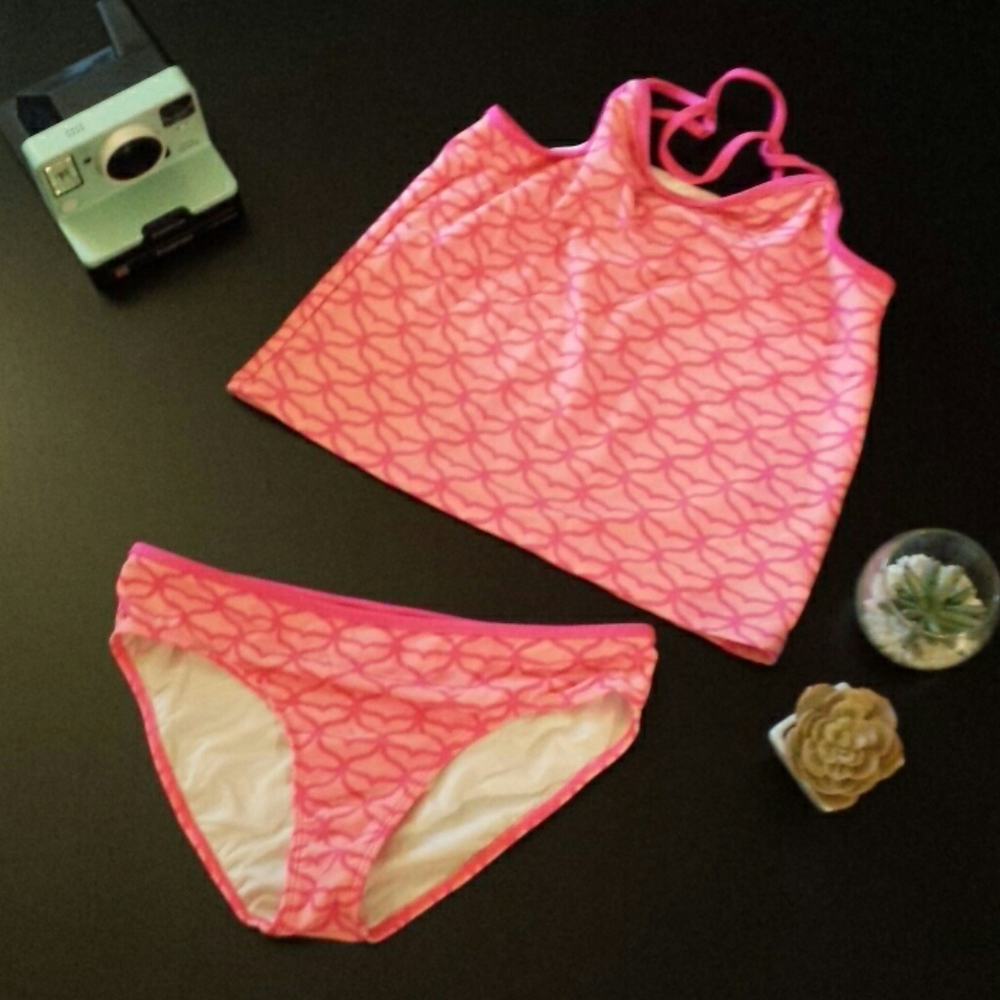 Vineyard Vines Girls Two Piece Swim Suit Size L - Picture 1 of 3